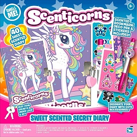 Набір канцелярський 3815 блокнот із замком, наліпки, стрази, ручка, аромат., кор., 23-23-4 см. - 1 - smarttoys.com.ua