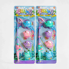 Риболовля 329 А-21 (96/2) 2 види, 4 рибки, вудка, на листі - 1 - smarttoys.com.ua