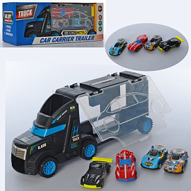 Трейлер XN808-8 машинка 4шт., кор., 33-12,5-7,5см. - 1 - smarttoys.com.ua