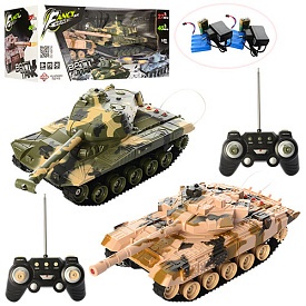 Набір ігровий HB-DZ03 танк, радіокер., акум., 360°,  муз., світло, кор., 50-19,5-23 см. - 1 - smarttoys.com.ua
