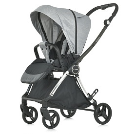 Візок дитячий ME 1078 VERSA Melange Gray прогулян., книжка, кол. 4 шт., чохол, хром. рама, сірий. - 1 - smarttoys.com.ua