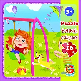 LX05 Пазли ТМ "G-Toys" із серії "Дитячий майданчик", 16 ел. - 1 - smarttoys.com.ua