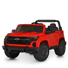 Джип M 6290EBLR-3(24V) 2,4G радіок, 1*24V7AH, 4*45W, EVA, BLUETOOTH, музика, світло, шкіра, червоний - 1 - smarttoys.com.ua