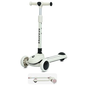 Самокат JR3-126-B Mini, метал+пластик, 3 колеса PU, 2пер120мм,задн 90мм,кермо рег.,муз.,світло,бат. - 1 - smarttoys.com.ua