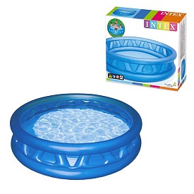Басейн 58431 3+,790л, м'які стінки, зливн.клапан, рем.запл., кор., 188-46см. - 1 - smarttoys.com.ua