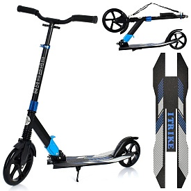Самокат SR 2-079-BL доросл.,алюм.,кол2штПУ230-200мм,кермо90/101см,підніж.56/31-13см,аморт.,підставка - 1 - smarttoys.com.ua