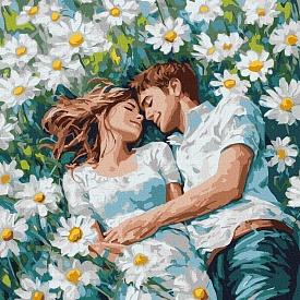 Набір для розпису по номерах "Твої обійми серед квітів" 40х40см - 1 - smarttoys.com.ua