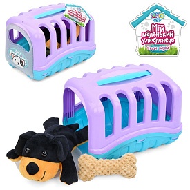 Собака 100K-T-3 плюш, переноска, кул., 20-14-15 см. - 1 - smarttoys.com.ua