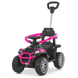Квадроцикл M 6300EBLR-8 2,4G радіокер.,3-в-1(кат.-толокар,бат.ручка),1*6V7AH,2*25W,TF,USB,ВТ,рожевий - 1 - smarttoys.com.ua