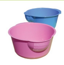 Миска кухонна з сіткою для зливу 1,5л (Мікс кольорів) - 1 - smarttoys.com.ua