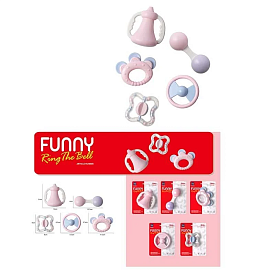 Брязкальце 689-10 (120) 5 видів, на листі, ВИДАЄТЬСЯ ТІЛЬКИ МІКС ВИДІВ - 1 - smarttoys.com.ua