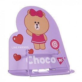 Підставка для книг фігурна Yes "Line Friends.Choco", метал - 1 - smarttoys.com.ua