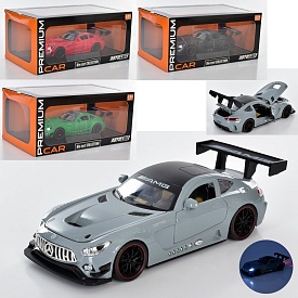 Машина AP-1785 АвтоСвіт, мет., інерц., гум.колеса, 4 кольори, муз., світло,бат.-таб.,кор.,28-13-17см - 1 - smarttoys.com.ua