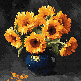 Набір для розпису по номерах "Соняшник в темряві" 40x40см - 1 - smarttoys.com.ua