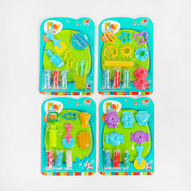 Тісто для ліплення 5838-164 /165/166/168 (144/2) 4 види, аксесуари, на листі - 1 - smarttoys.com.ua