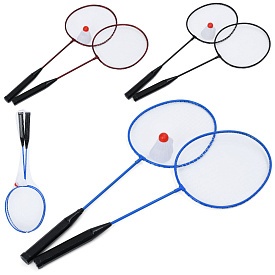 Бадмінтон MS 4935 ракетки 2шт (60см, метал), дерев'яна ручка,1 волан7см,3 кольори,сітка - 1 - smarttoys.com.ua