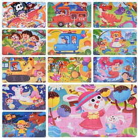 Дерев'яна іграшка Пазли MD0149 30дет, мікс видів, у кул.,22-14,5-0,5см - 1 - smarttoys.com.ua