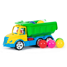 Набір дитячий " Самоскид Mati"  кульки великі ТМ Bamsic, арт 009/12 - 1 - smarttoys.com.ua