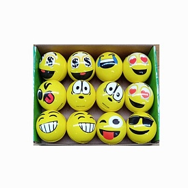 М'яч дитячий фомовий MS 4529 смайлик, PU, мікс видів, диспл., 26-6,5-20 см. - 1 - smarttoys.com.ua