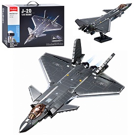 Конструктор SLUBAN M38-B1187 "Model Bricks": Винищувач J-20, 1007 дет. - 1 - smarttoys.com.ua