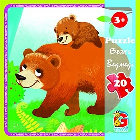 LR05 Пазли ТМ "G-Toys" із серії "Лісові мешканці", 20 ел. - 1 - smarttoys.com.ua