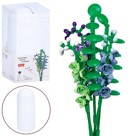 Конструктор SLUBAN M38-B1101-18 квіти, дельфініум, колба, кор. (бліст.), 9,5-22-9,5 см. - 1 - smarttoys.com.ua