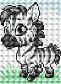 Набір з алмазною мозаїкою без підрамника для дітей  "Маленька зебра" 15х20см - 1 - smarttoys.com.ua