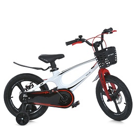 Велосипед дитячий PROF1 14д. MB 141020-9 STELLAR,SKD75,магн.рама,вилка,обод,перед/зад.диск.гальм,біл - 1 - smarttoys.com.ua