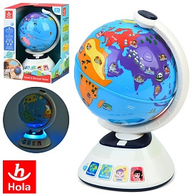 Гра HE898500 глобус, навчальний,сенсорний,2 реж. гучності,муз.(англ),світло,бат.,кор.,25,5-34,5-21,5 - 1 - smarttoys.com.ua
