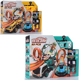 Трек 660-A99-100 170-13-23 см., машинка, 53 дет., 2 види (будтех., сміттєвоз), кор.,40,5-30,5-9,5см. - 1 - smarttoys.com.ua