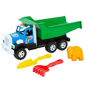 Машина Фарго +лопата+граблі (52*20*21,5см) 009 Бамсік - 1 - smarttoys.com.ua