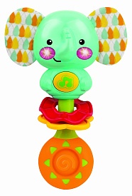 Брязкальце 251204-NL слоненя,прорізув.,м'яка текстур.кнопка,шарудить,муз.,світло,бат.,кор.,14-20-6см - 1 - smarttoys.com.ua