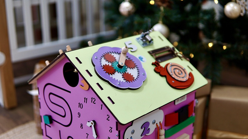 Бізібудинок  55х30х30 см рожевий - 14 - smarttoys.com.ua