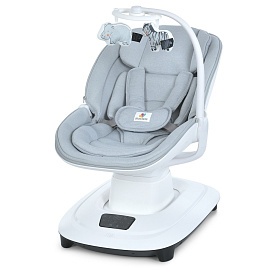 Заколисуючий центр-шезлонг 8911 2в1,3полож.спинки,360⁰,APP,USB,таймер,москітна сітка,ігр.,муз.,білий - 1 - smarttoys.com.ua