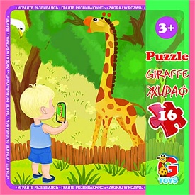 LZ06 Пазли ТМ "G-Toys" із серії "Зоопарк", 16 ел. - 1 - smarttoys.com.ua