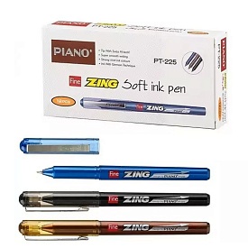 Ручка масляна, синя, 0,7мм, РT-225, Piano - 1 - smarttoys.com.ua