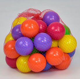 Кульки "60 мм" в сітці 30 шт / 09121 (12) d = 6 см "M Toys" - 1 - smarttoys.com.ua