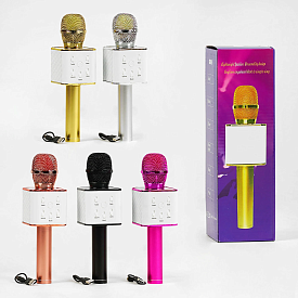 Мікрофон С 60088 (50) 5 видів, караоке, bluetooth, USB, колонка, в коробці, ВИДАЄТЬСЯ ТІЛЬКИ МІКС ВИДІВ - 1 - smarttoys.com.ua