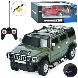 Джип 27020 радіокер., Hummer, 1:24, акум., гум. колеса, USB, 2 кольори, світло, кор.,28-11,5-14,5см. - 1 - smarttoys.com.ua