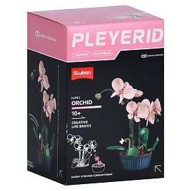 Конструктор SLUBAN M38-P8063B квіти у горщику, орхідеї, 24,03см, в кор-ці, 12,5-19-12см - 1 - smarttoys.com.ua