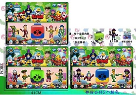 Герої LDY 220932 Brawl Stars, 3 вида, на листі - 1 - smarttoys.com.ua