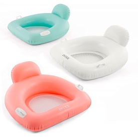 Плотик 56801 пляжне надувне крісло, 114х107см, навантаж.до 100кг, дно-сітка, 2 повітряні кам.,2ручки - 1 - smarttoys.com.ua