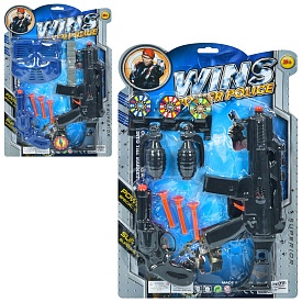 Набір зі зброєю 169FZ-FX-3 автомат, пістолет, кулі присоски 3 шт., 2 види, лист, 43-29-4 см. - 1 - smarttoys.com.ua