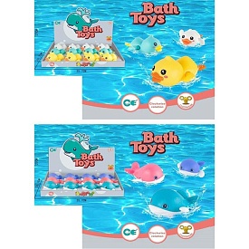 Водоплаваюча іграшка A780-41-43 заводний, 2 види (качка, кит), 12 шт. (3 кольори) в диспл.,36-27-6см - 1 - smarttoys.com.ua