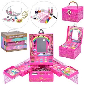 Косметика SR24021-3 скринька/косметичка,тіні,помада,манік.наб.,лаки,прикраси,валіза,кор.,21,5-21,5-1 - 1 - smarttoys.com.ua