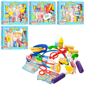 Лікар M 0462 U/R 5 видів, шприц, ножиці, інструменти, ліки, кор., 36,5-25,5-5,5 см. - 1 - smarttoys.com.ua