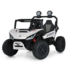 Джип M 6205EBLR-1(24V) 2,4G, 4 мотори 45W, 2 акум.12V7AH, USB, MP3,TF,EVA,BT,шкіра,муз.,світло,білий - 1 - smarttoys.com.ua