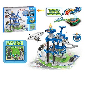 Гараж 660-A304 поліція,3поверхи,машинки(мет.)2шт.,1:64, ігр.поле,53дет.,муз.,світло,бат.(табл.),кор. - 1 - smarttoys.com.ua