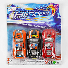 Набір машин 238-3 X-1 (360/2) 3 шт на листі - 1 - smarttoys.com.ua