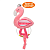 Брязкальце F08333CN фламінго, 18 см., плюш. - 1 - smarttoys.com.ua
